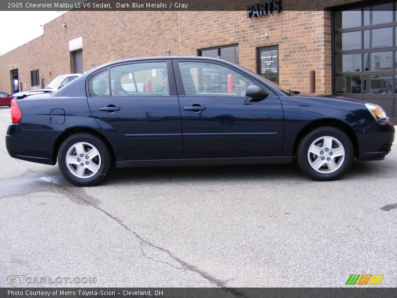 Dark Blue Metallic / Gray 2005 Chevrolet Malibu LS V6 Sedan