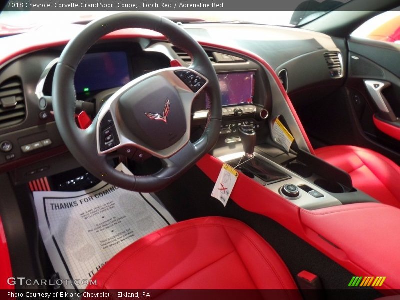  2018 Corvette Grand Sport Coupe Adrenaline Red Interior