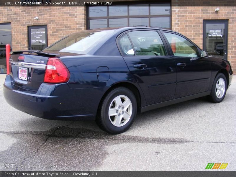Dark Blue Metallic / Gray 2005 Chevrolet Malibu LS V6 Sedan