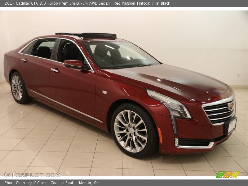 Red Passion Tintcoat / Jet Black 2017 Cadillac CT6 3.0 Turbo Premium Luxury AWD Sedan