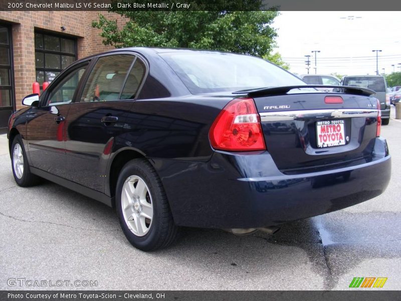 Dark Blue Metallic / Gray 2005 Chevrolet Malibu LS V6 Sedan