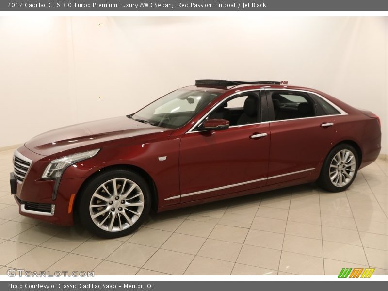 Red Passion Tintcoat / Jet Black 2017 Cadillac CT6 3.0 Turbo Premium Luxury AWD Sedan