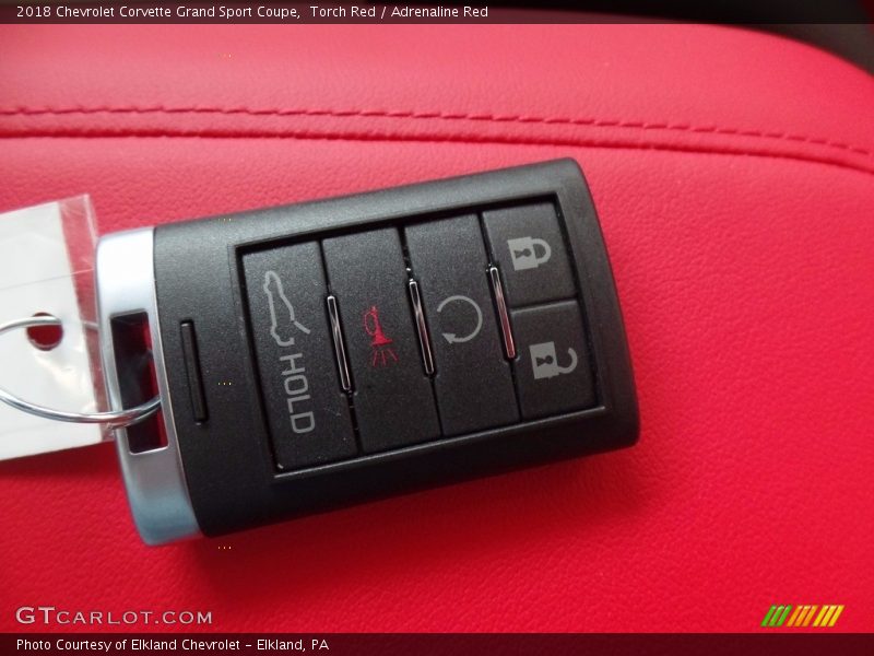 Keys of 2018 Corvette Grand Sport Coupe