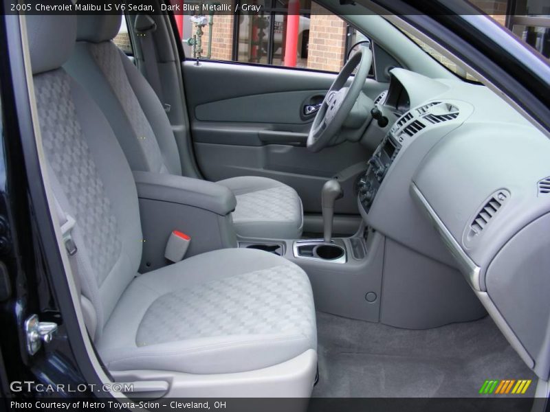 Dark Blue Metallic / Gray 2005 Chevrolet Malibu LS V6 Sedan
