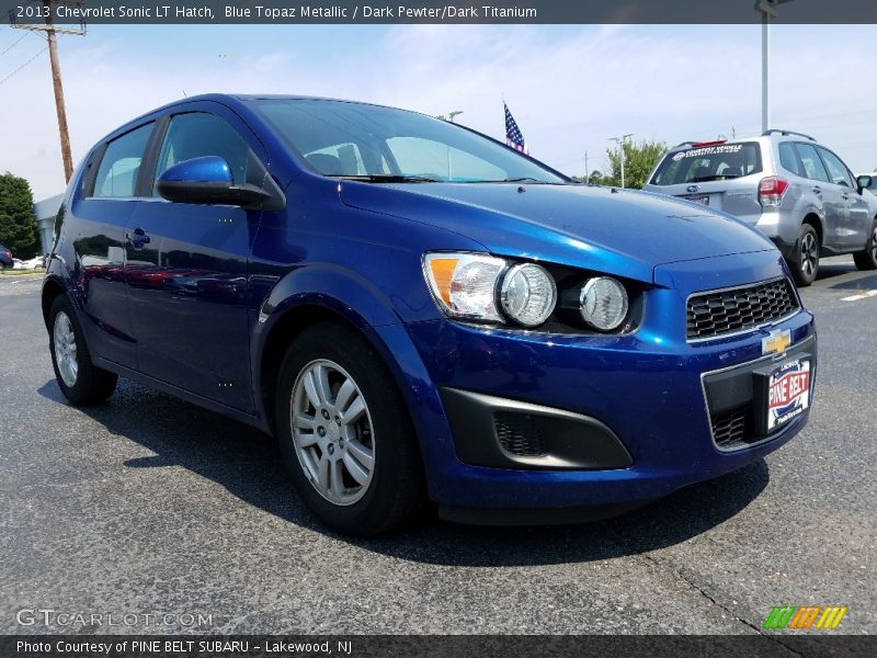 Blue Topaz Metallic / Dark Pewter/Dark Titanium 2013 Chevrolet Sonic LT Hatch