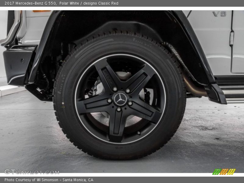 Polar White / designo Classic Red 2017 Mercedes-Benz G 550