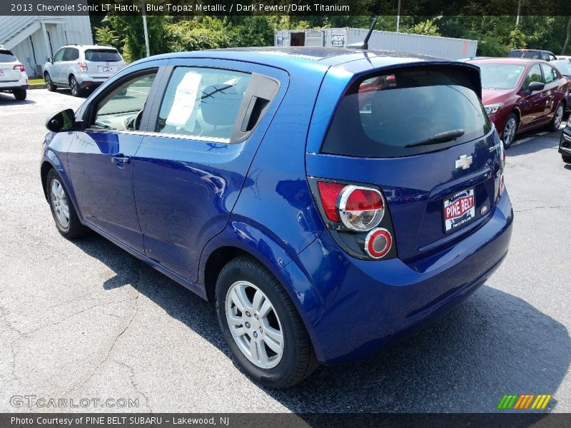 Blue Topaz Metallic / Dark Pewter/Dark Titanium 2013 Chevrolet Sonic LT Hatch