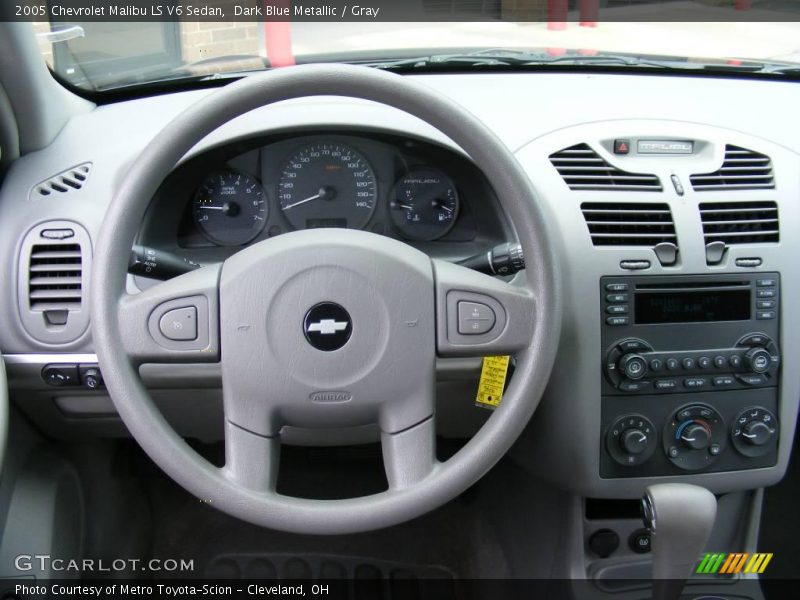 Dark Blue Metallic / Gray 2005 Chevrolet Malibu LS V6 Sedan