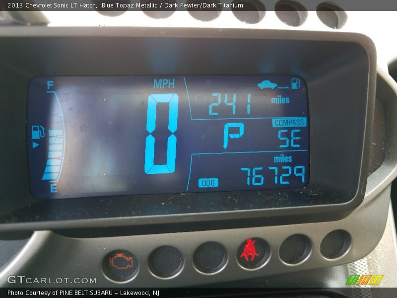 Blue Topaz Metallic / Dark Pewter/Dark Titanium 2013 Chevrolet Sonic LT Hatch
