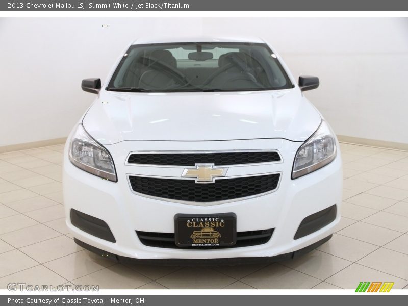 Summit White / Jet Black/Titanium 2013 Chevrolet Malibu LS