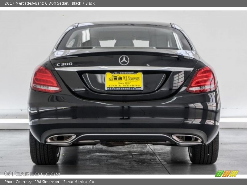 Black / Black 2017 Mercedes-Benz C 300 Sedan