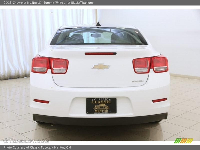 Summit White / Jet Black/Titanium 2013 Chevrolet Malibu LS