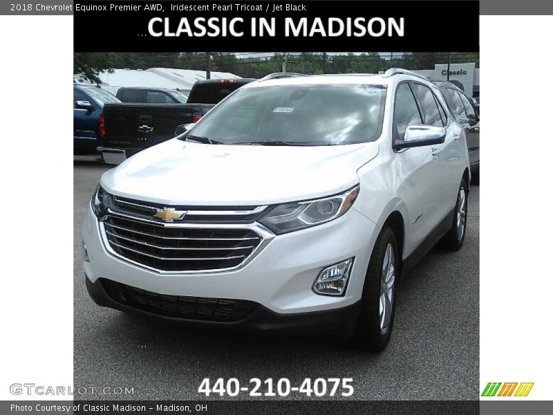 Iridescent Pearl Tricoat / Jet Black 2018 Chevrolet Equinox Premier AWD