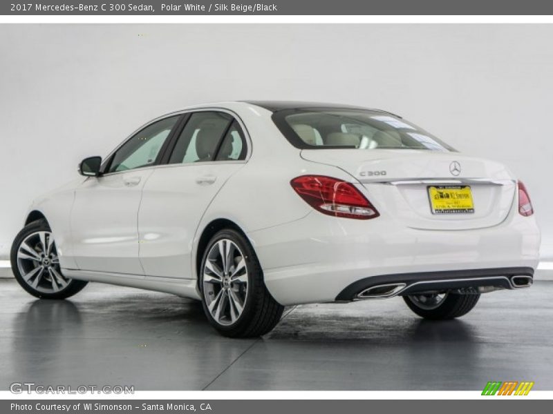 Polar White / Silk Beige/Black 2017 Mercedes-Benz C 300 Sedan
