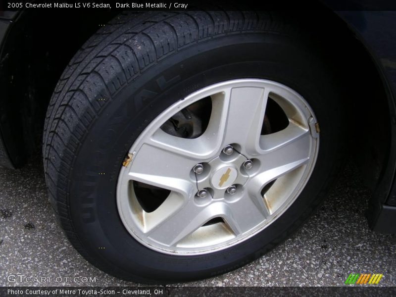 Dark Blue Metallic / Gray 2005 Chevrolet Malibu LS V6 Sedan