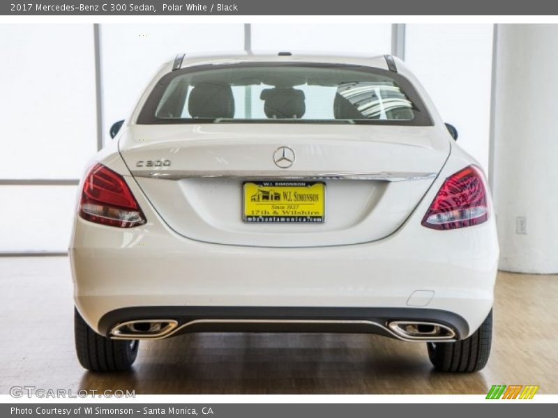 Polar White / Black 2017 Mercedes-Benz C 300 Sedan