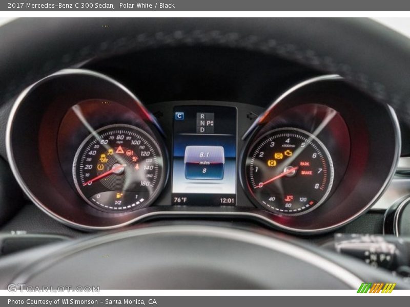 Polar White / Black 2017 Mercedes-Benz C 300 Sedan