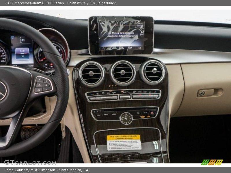 Polar White / Silk Beige/Black 2017 Mercedes-Benz C 300 Sedan