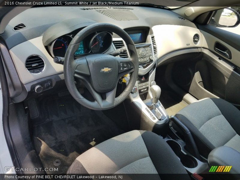 Summit White / Jet Black/Medium Titanium 2016 Chevrolet Cruze Limited LS
