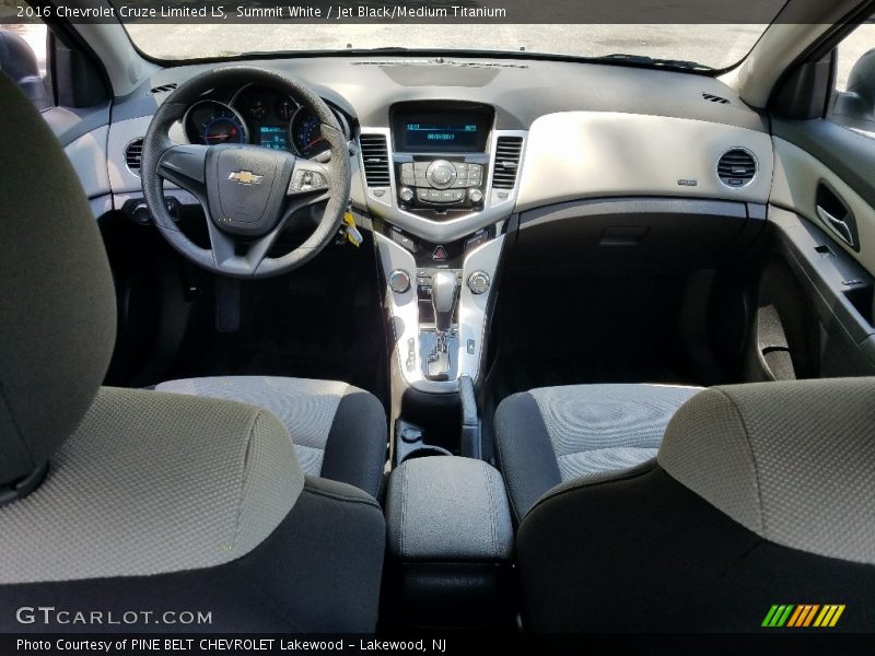 Summit White / Jet Black/Medium Titanium 2016 Chevrolet Cruze Limited LS
