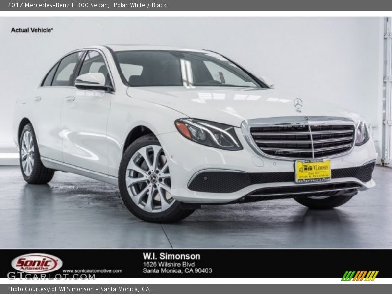 Polar White / Black 2017 Mercedes-Benz E 300 Sedan