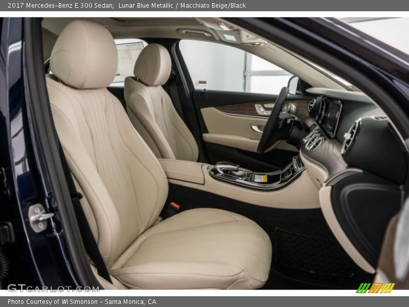 Lunar Blue Metallic / Macchiato Beige/Black 2017 Mercedes-Benz E 300 Sedan