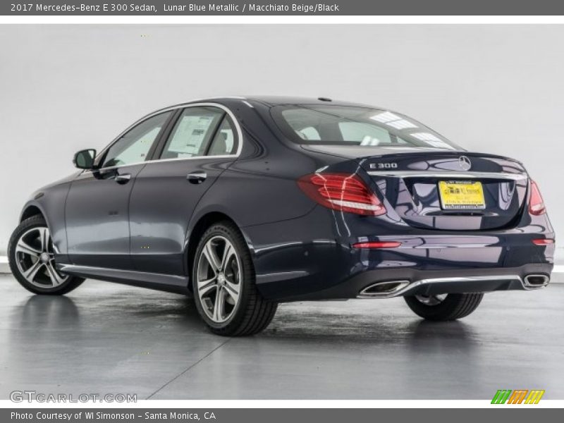 Lunar Blue Metallic / Macchiato Beige/Black 2017 Mercedes-Benz E 300 Sedan