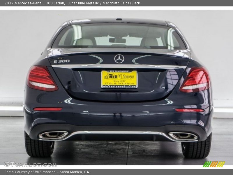 Lunar Blue Metallic / Macchiato Beige/Black 2017 Mercedes-Benz E 300 Sedan