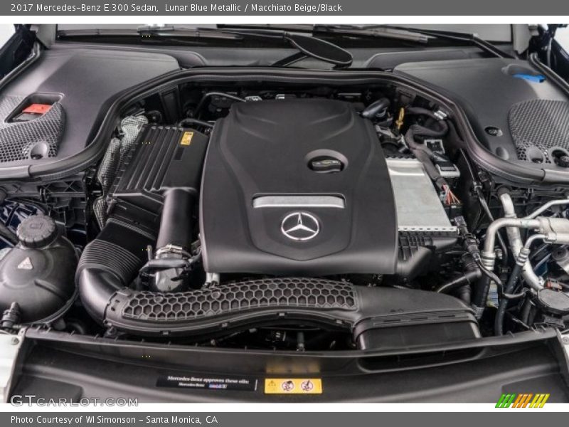 Lunar Blue Metallic / Macchiato Beige/Black 2017 Mercedes-Benz E 300 Sedan