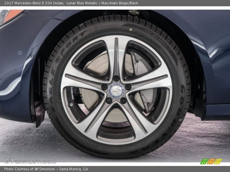 Lunar Blue Metallic / Macchiato Beige/Black 2017 Mercedes-Benz E 300 Sedan