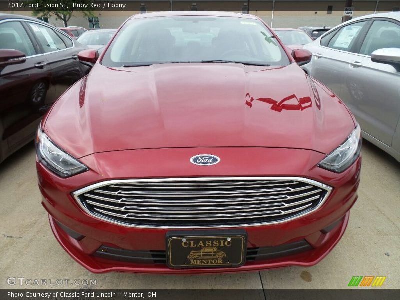 Ruby Red / Ebony 2017 Ford Fusion SE