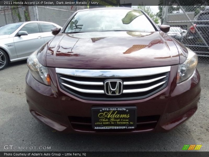 Dark Amber Metallic / Ivory 2011 Honda Accord LX-P Sedan