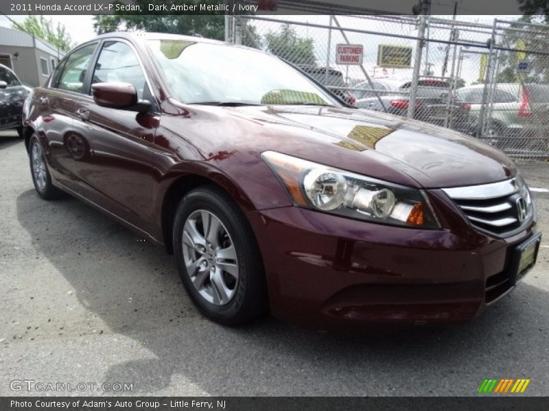 Dark Amber Metallic / Ivory 2011 Honda Accord LX-P Sedan
