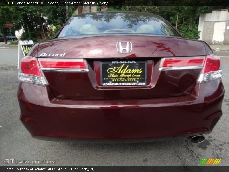 Dark Amber Metallic / Ivory 2011 Honda Accord LX-P Sedan
