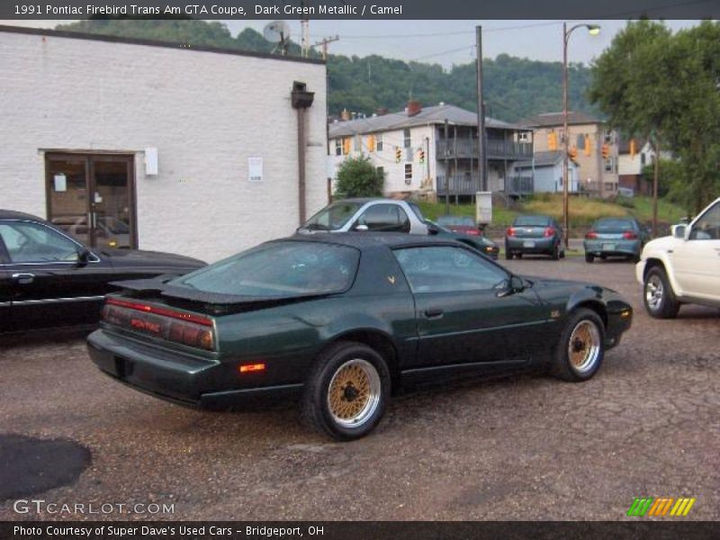 Dark Green Metallic / Camel 1991 Pontiac Firebird Trans Am GTA Coupe