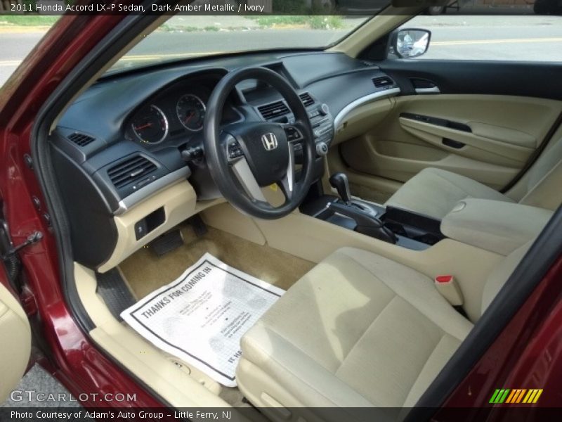 Dark Amber Metallic / Ivory 2011 Honda Accord LX-P Sedan