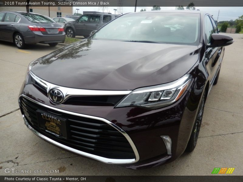 Sizzling Crimson Mica / Black 2018 Toyota Avalon Touring