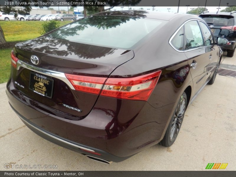 Sizzling Crimson Mica / Black 2018 Toyota Avalon Touring