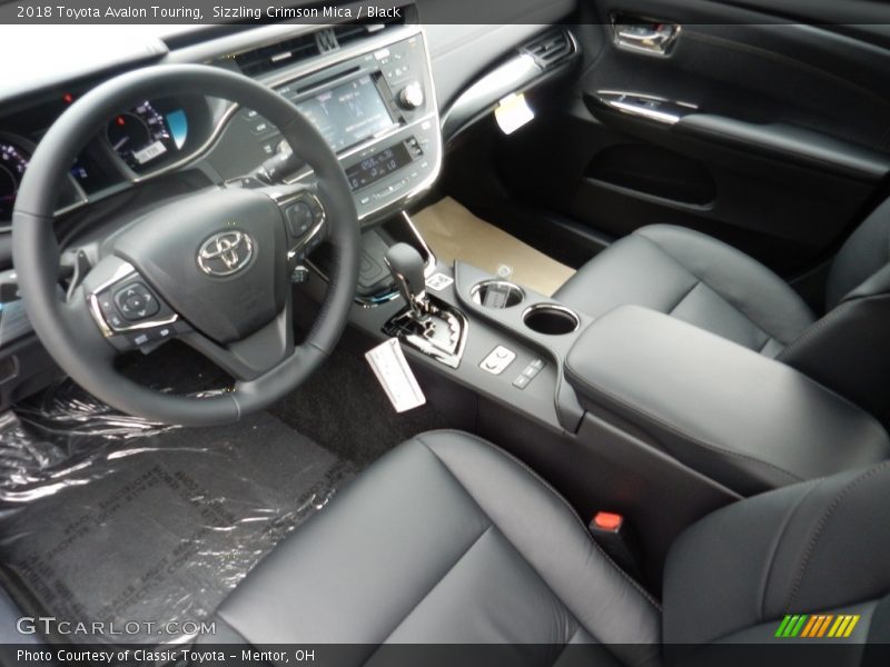 Front Seat of 2018 Avalon Touring