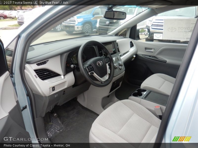Sky Blue Pearl / Ash 2017 Toyota Sienna LE