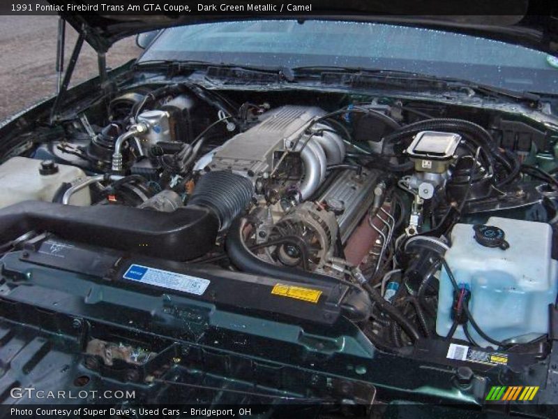 Dark Green Metallic / Camel 1991 Pontiac Firebird Trans Am GTA Coupe