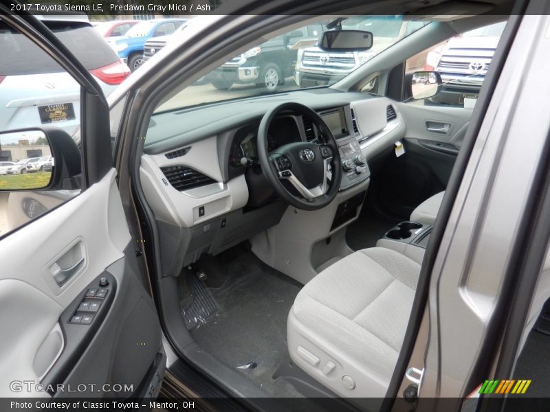 Predawn Gray Mica / Ash 2017 Toyota Sienna LE