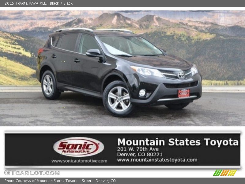 Black / Black 2015 Toyota RAV4 XLE