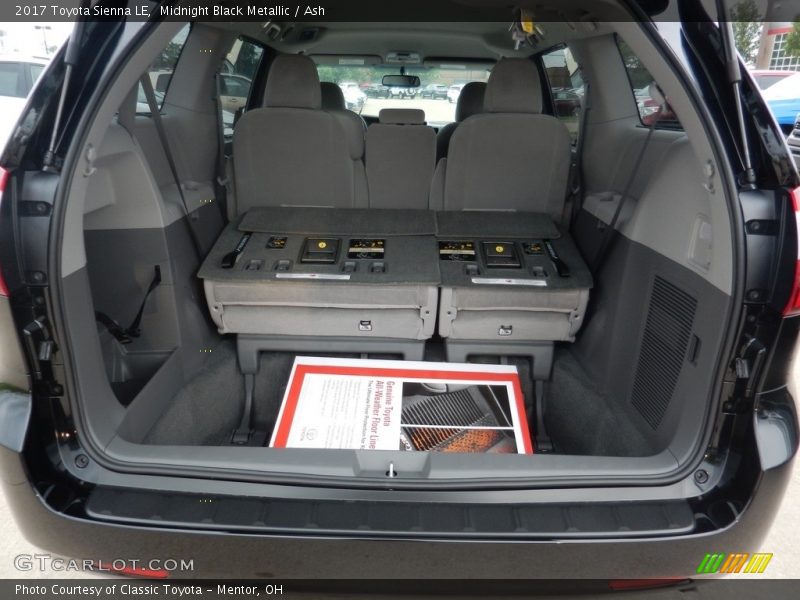 Midnight Black Metallic / Ash 2017 Toyota Sienna LE