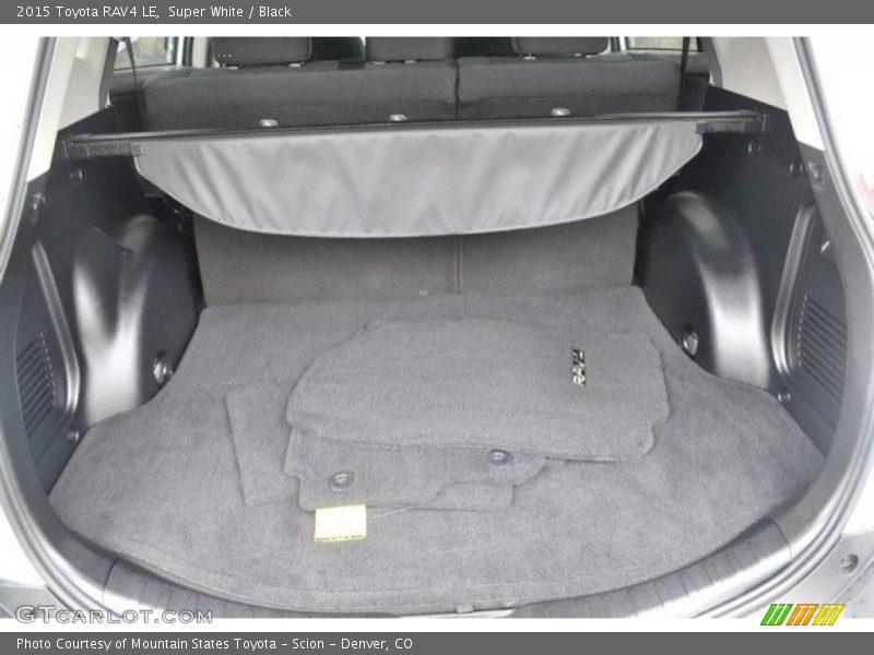 Super White / Black 2015 Toyota RAV4 LE