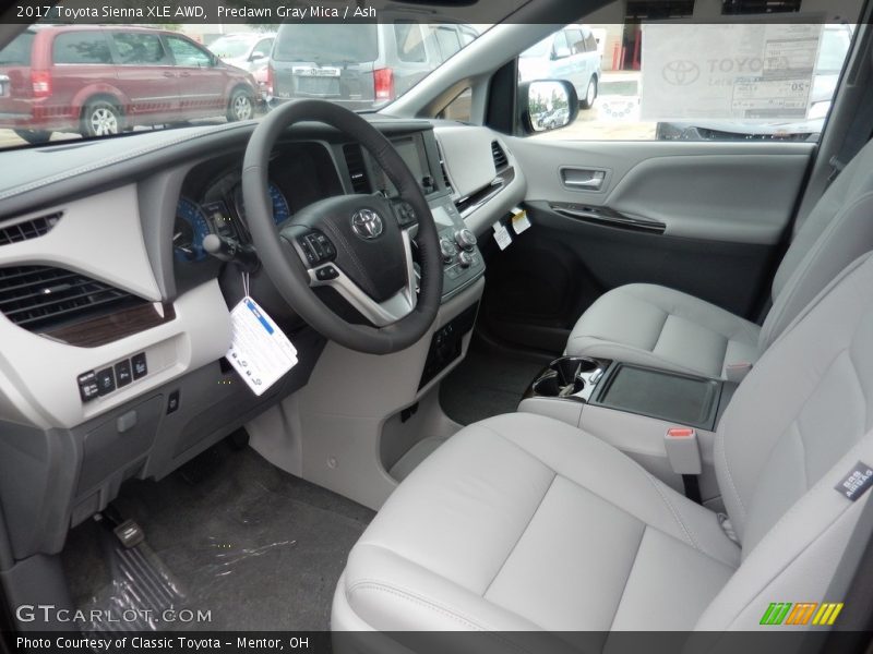 Predawn Gray Mica / Ash 2017 Toyota Sienna XLE AWD
