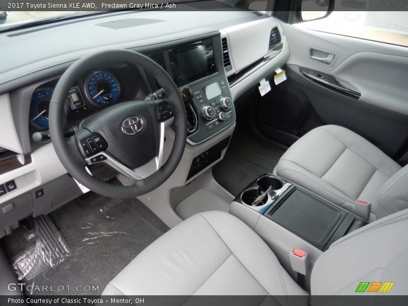 Predawn Gray Mica / Ash 2017 Toyota Sienna XLE AWD