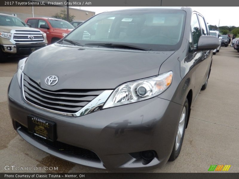 Predawn Gray Mica / Ash 2017 Toyota Sienna LE