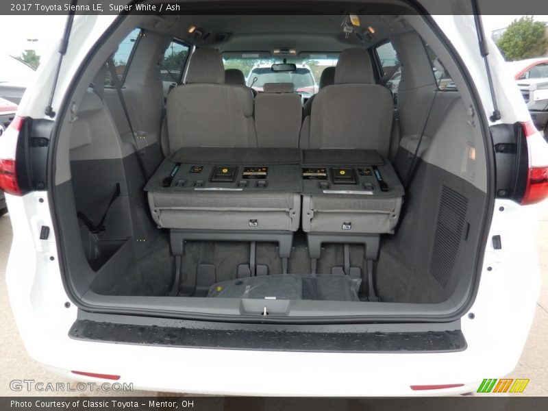 Super White / Ash 2017 Toyota Sienna LE