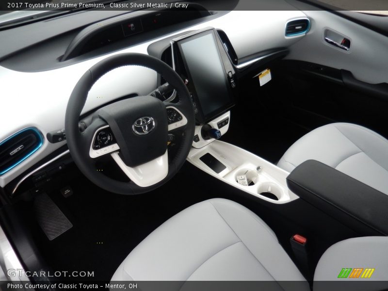 Front Seat of 2017 Prius Prime Premium